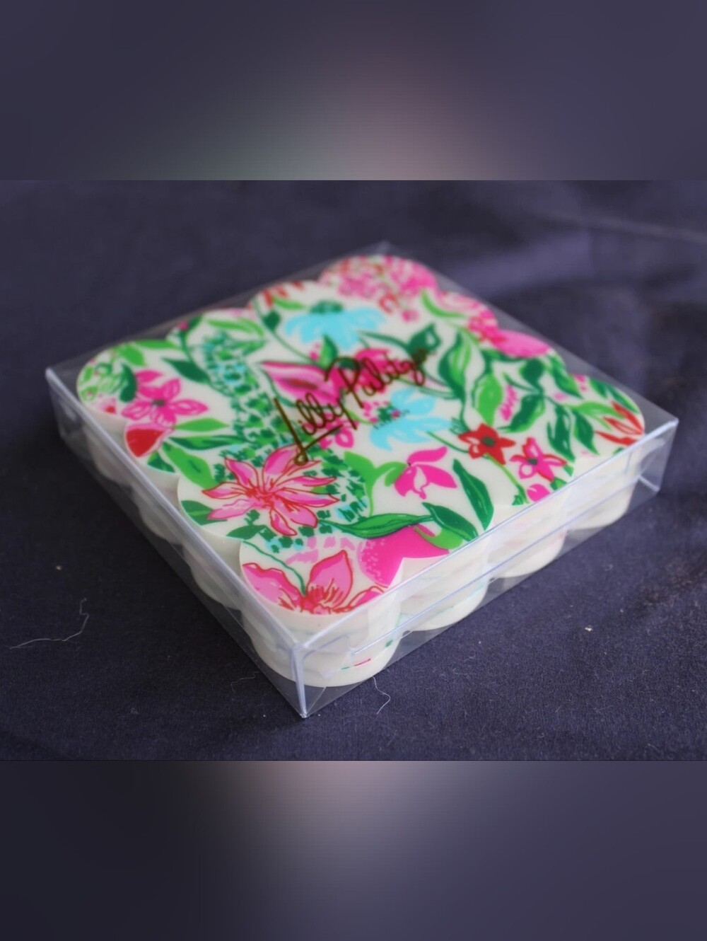 NWT Lilly Pulitzer Pink, Green & Blue Floral Coasters